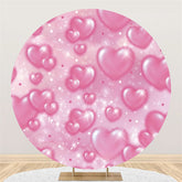 Lofaris Round All Simple Pink Heats Backdrop For Holiday Event